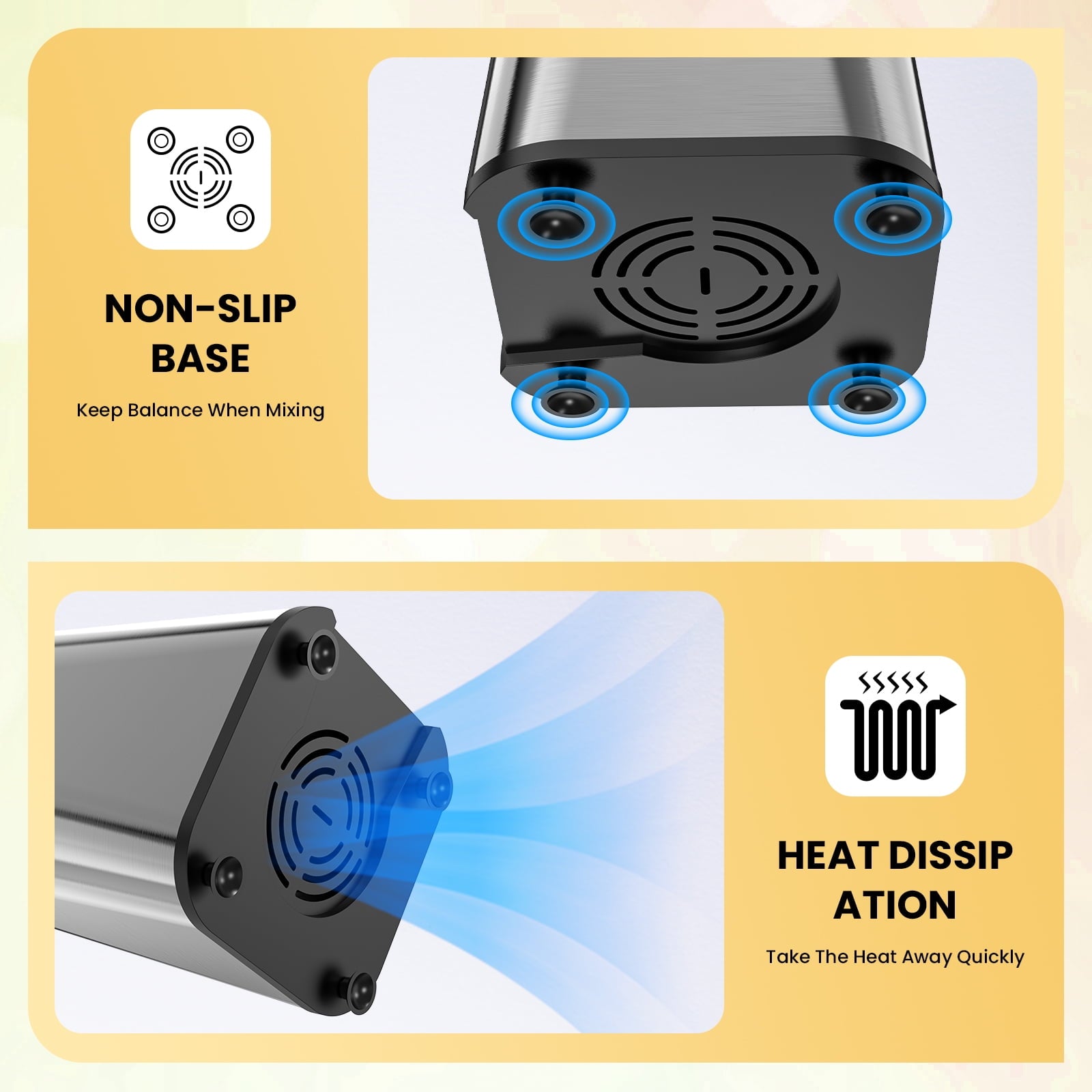 AUOSHI 1000W Personal Blender for Smoothies and Shakes, Smoothie Maker with 6 Blades, 2*23 oz Cups, 1*10oz Grind Cup, Portable Blenders for Kitchen