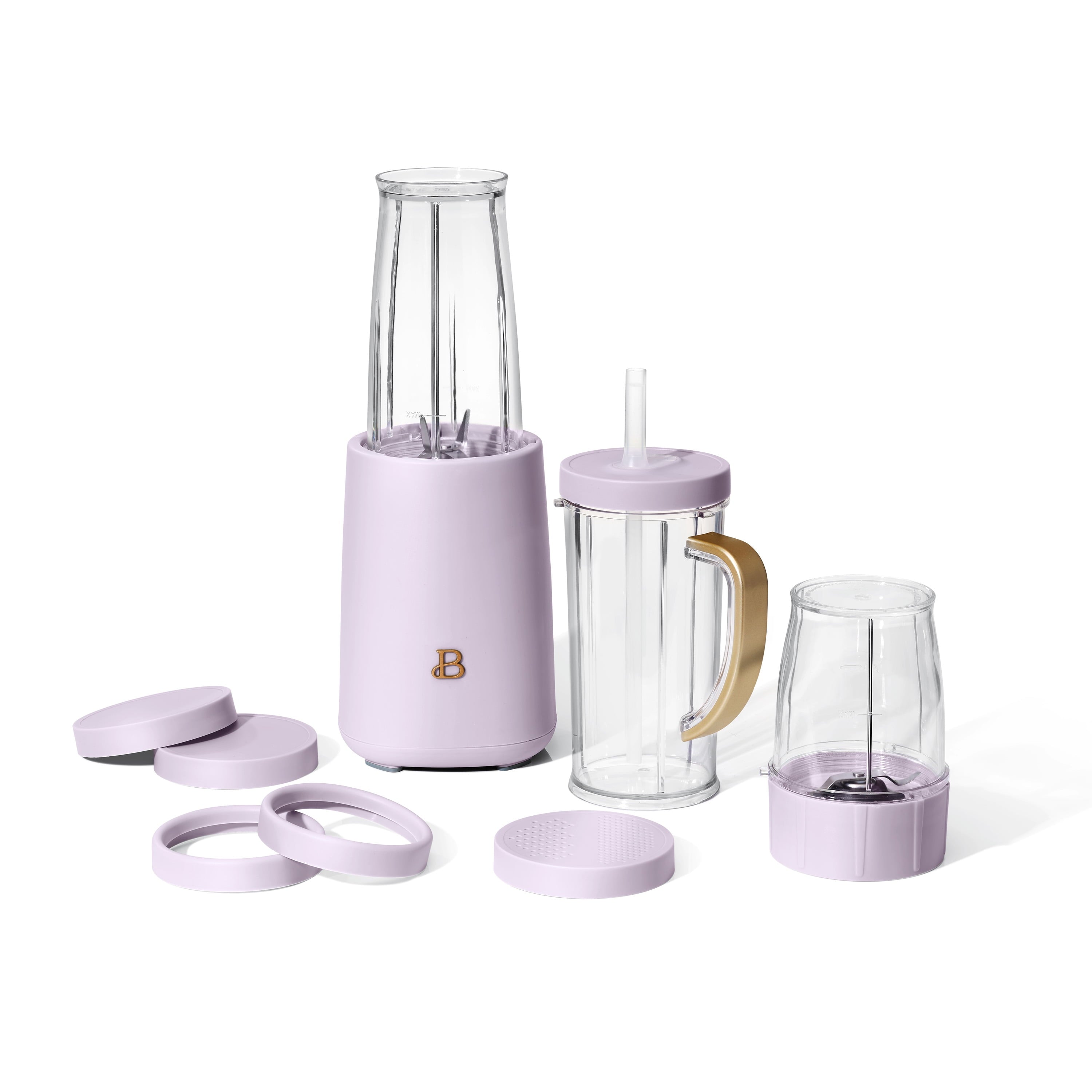 Beautiful Personal Blender Set with 12 Pieces, 240 W, White Icing by Drew Barrymore