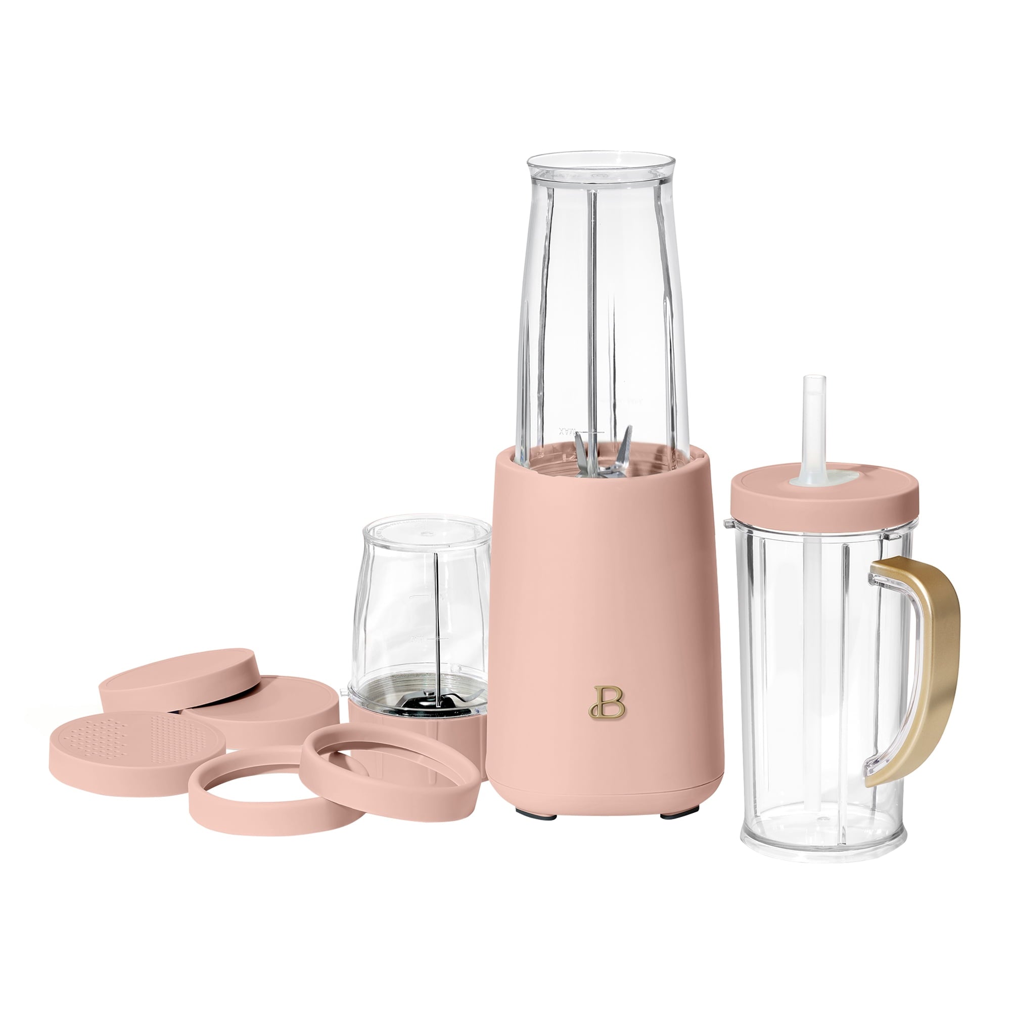 Beautiful Personal Blender Set with 12 Pieces, 240 W, White Icing by Drew Barrymore