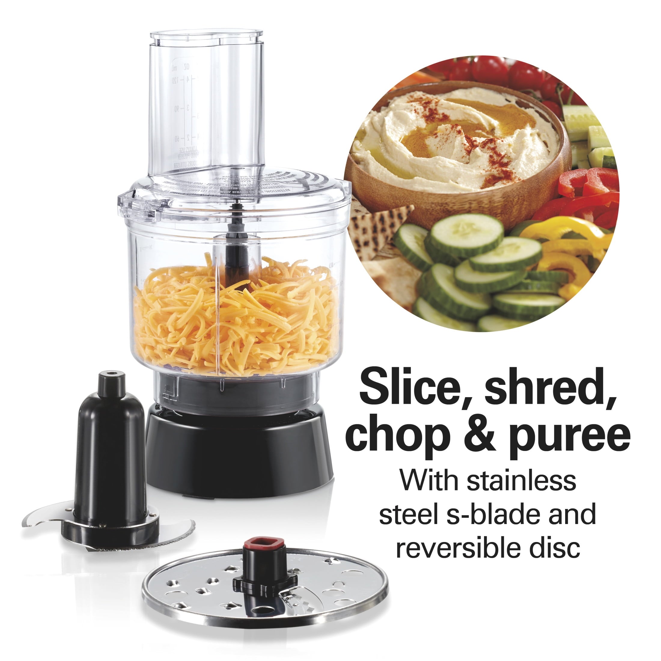 Hamilton Beach 3-in-1 Electronic Kitchen System, Smoothie Blender with 48 oz. Glass Jar, Food Processor Attachment and 20 oz. Travel Jar